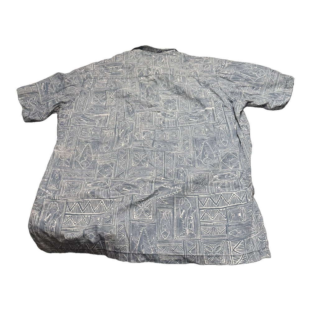 Weekender Luau Edition Mens 2XL Hawaiian Camp Shirt Tribal Fish - Picture 3 of 7